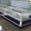 shopping mall island freezer sliding door for frozen food/ice cream