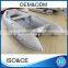 Rolled-up portable boat 4-persons inflatable dinghy 300 with aluminum/airmat/plywood floor