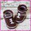 custom wholesale fashionable crochet baby shoes
