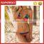 C649 Stripe color sexy girls bikini handmade extreme sexy women crochet bikini swimwear