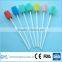 Sponge oral swabs with plastic handle