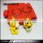 Promotional gifts new material face changing keychain with cute design