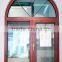 America half round /arched double glass wood aluminum window, wooden window, timber window, wood frame window