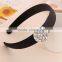 Hairbands Black Velvet Material with Crystal Round Shaped Hairbands
