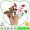 Newest Hot Selling Custom Tag Lovely Plush Toy Christmas Felt Finger Puppet