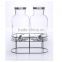5.9L Twins Reagent Bottle Shape Clear Glass Beverage Dispenser