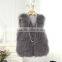 New Fashion Custom Women Winter Beautiful Genuine Mongolian Lamb Fur Vest