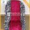 Baby Car Seat Cover Protector Teal Zebra With Hot Pink Minky Toddler Car Seat Cover                        
                                                Quality Choice