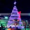 2016 New Product Outdoor led spiral christmas tree
