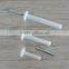 Nylon Mushroom Head Hammer Drive Nail Anchor With Nail