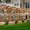 recycled backyard outside hollow composite wood decking wpc fireproof decking pergola price