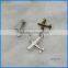 OEm zinc alloy plane shape zipper puller for purse high quanlity metel accessories for handbag wholesale