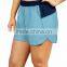Custom women sports wear contrast running shorts