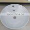 ceramic white wash basin bathroom round shape single hole wash basin new desigh hot sale best quality art basin YB002