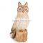 Vivid cement animal statue night owl for decorative
