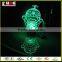 3D decorative remote control cordless table lamps with battery
