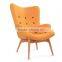 L007 Grant featherston contour lounge chair with ottoman