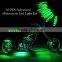 Jinxin 10pc Super Bright Million Color LED Motorcycle Accent Light Wireless Control Verde Underlight Lite