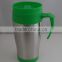 16oz PP liner& stainless steel outer Auto Mug