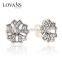 Snowflake Girls White Stone Earrings Online Shopping