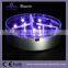 Superior quality Silver Body Color 10CM Remote controlled Wedding LED Centerpiece Lighting
