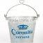 Standard galvainzed metal ice bucket for bar