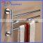 Hot sale three layer brass glass shower door support removable towel bar