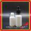 White glass bottle with child proof glass dropper bottle for 60ml glass dropper bottle