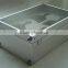 Aluminum rating wine box,clear wine case with EVA inner,wine gift box