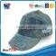 Custom worn-out 3d embroidered denim baseball cap