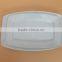 Hotel Restaurant cheap bulk white Rectangle porcelain dinner plate ceramic dinner plate & dish stock FQR1601