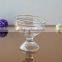 200ml Glassware ice cream glass bowl with stem for sale
