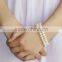 hot sale AAA near round white color freshwater pearl bracelet