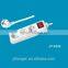 Electric socket with plug hot French style 3 way electric extensionsocket with switch