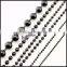 metal black bead chain