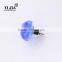 45 mm blue color polished chrome crystal kitchen cabinet knobs