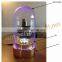 acrylic single wine bottle display with led illuminated