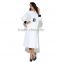 Pretty steps winter beautiful design Women's transparent pure white long big hem skirt