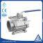 stainless steel 304/316L 3pc inter thread ball valve