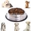 Stainless Steel Dog Feeders Pet Feeding Bowl Multiple Sizes Cat Food Water Bowl Water Food Dish Pet Storage S/M/L/XL Non-slip