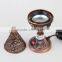 top sale dubai cheap bronze electric incense burner with EU plug /magnet/round bottom
