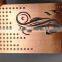 High quality copper metal card cutting metal business card with unique design