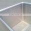 waterproof Aluminum turnover container with casters, metal plated container
