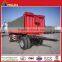 2 axle 15-30ton side wall dumper self unloading full trailer draw bar truck trailer