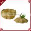 S&D A Bullish decorative pumpkin shape rattan handcrafts durable wicker Christmas gift Basket Empty for Christmas Gift