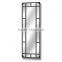 Tall Rectangular Iron Garden Mirror