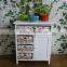 Country Style Modern Design Tall White Wooden Cabinet With 4drawer and One Door