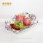Hotel used dinnerware porcelain plates,deep fruit plate golden porcelain