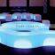 2016 Hot !outdoor color changing led plastic benches / popular plastic bench