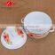Enamel Polished Bulged Cooking Pot Enamel Casserole Set Stew Pot Enamel Ceramic Soup Pot